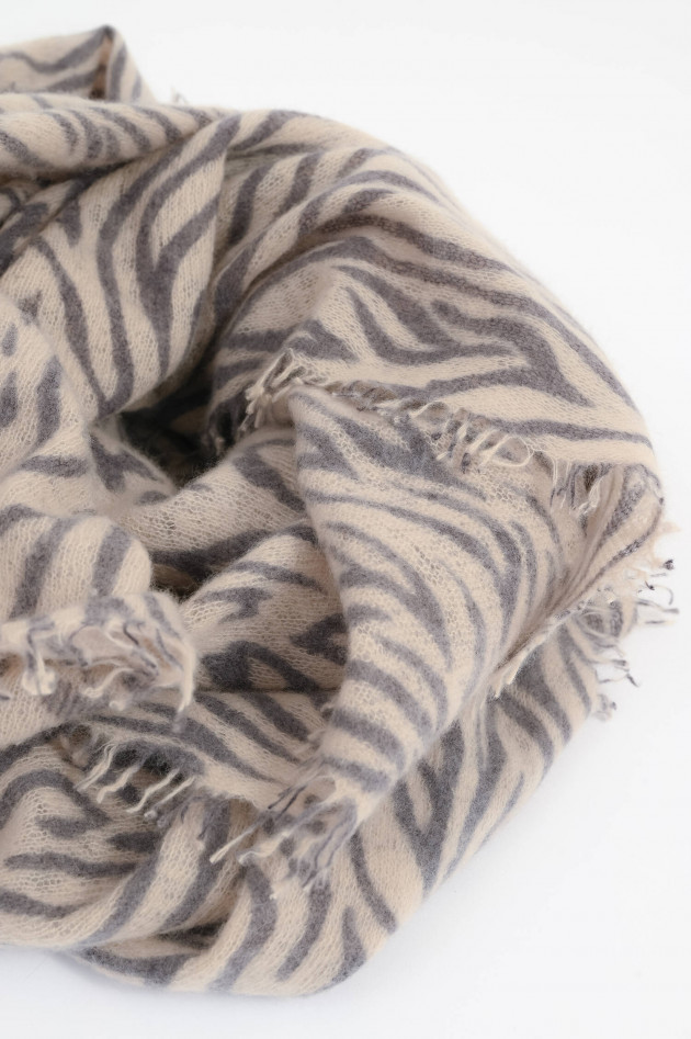 Mala Alisha Cashmere-Schal WILLOW mit Zebra Print