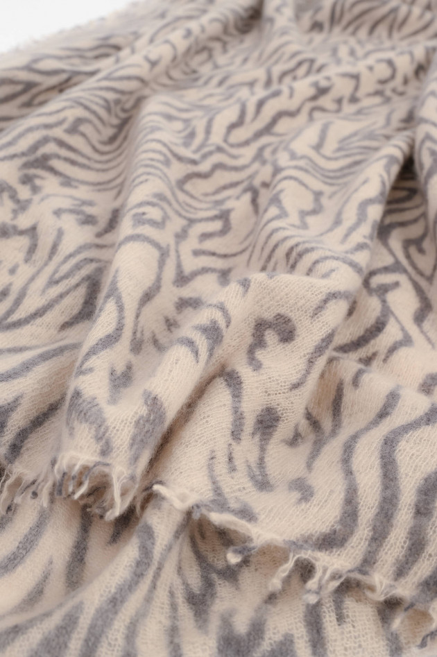 Mala Alisha Cashmere-Schal WILLOW mit Zebra Print