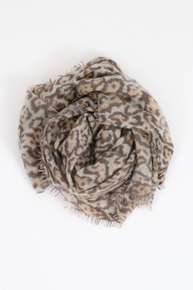 Mala Alisha Cashmere-Schal ASHER mit Leo Print