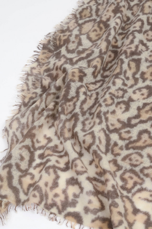 Mala Alisha Cashmere-Schal ASHER mit Leo Print