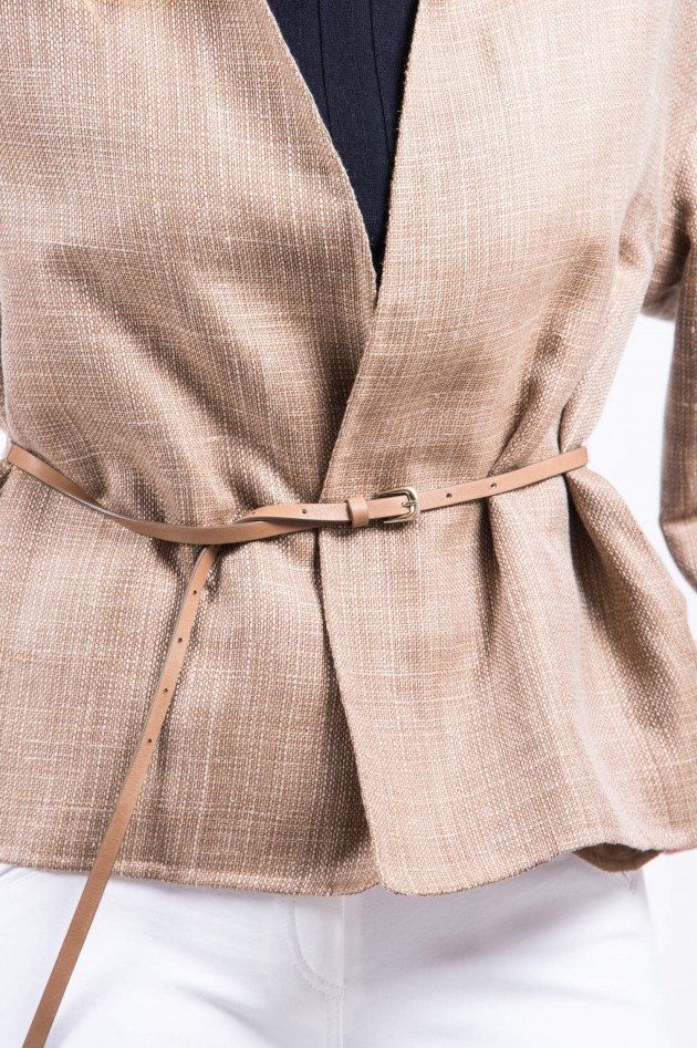 Manzoni 24 Woll-Leinen-Mix Blazer in Beige