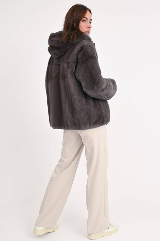 Manzoni 24 Jacke aus Nerz in Braun