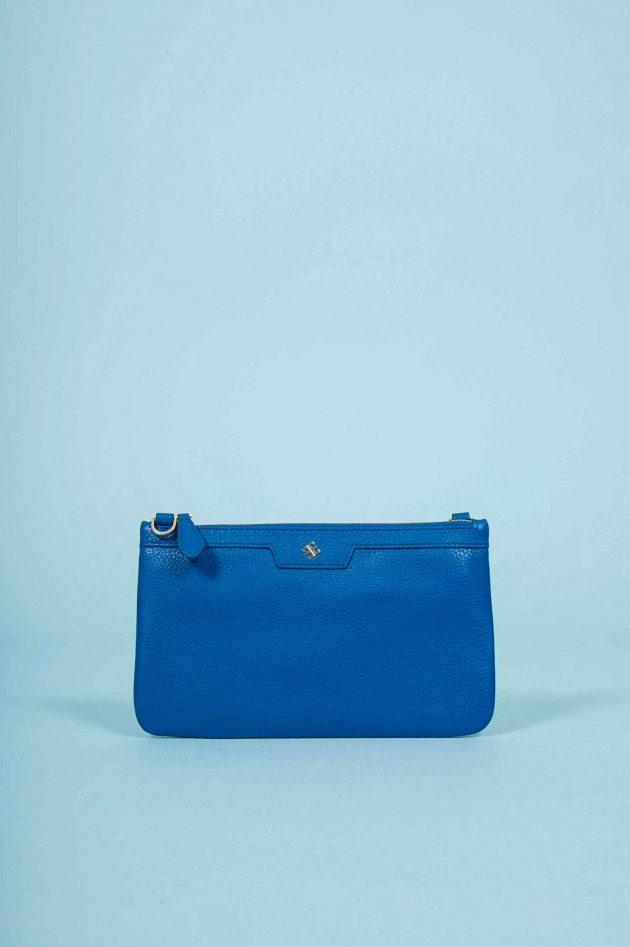 Marc Ella Clutch aus Leder in Blau