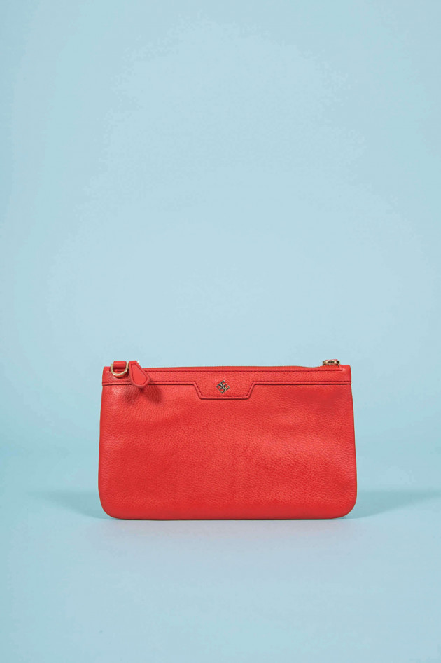 Marc Ella Clutch aus Leder in Rot