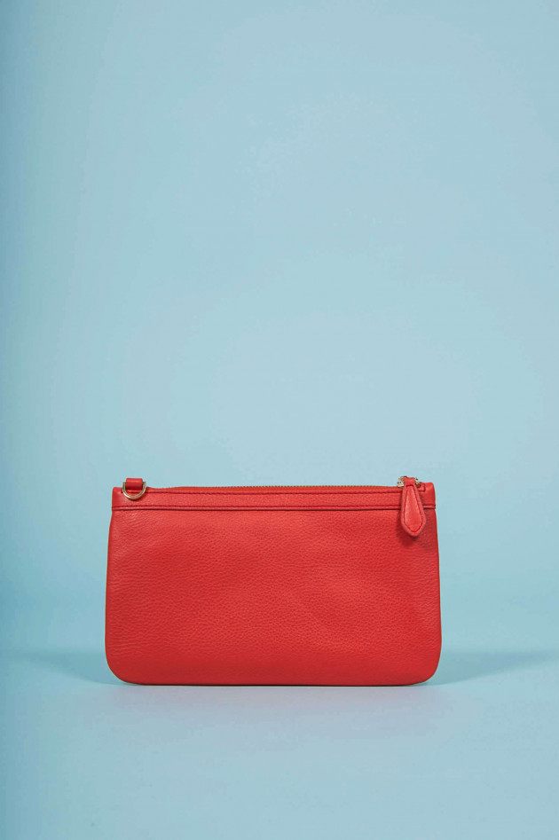 Marc Ella Clutch aus Leder in Rot