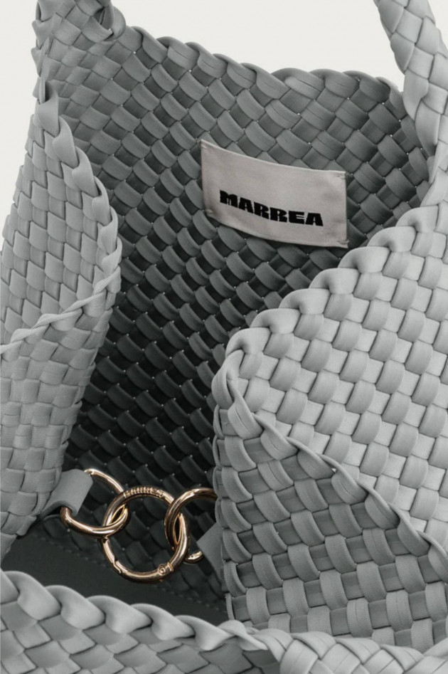 Marrea Neopren-Shopper MEDIUM in Silver Seashell