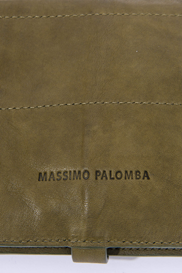 Massimo Palomba Mini Umhängetasche in Oliv