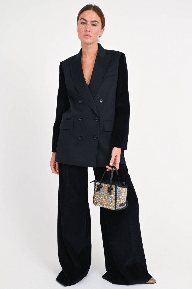 Max Mara Cord-Woll-Blazer POTENTE in Ultramarine