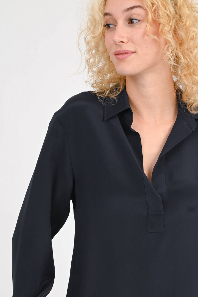Max Mara Seidenbluse ZANZERO in Navy