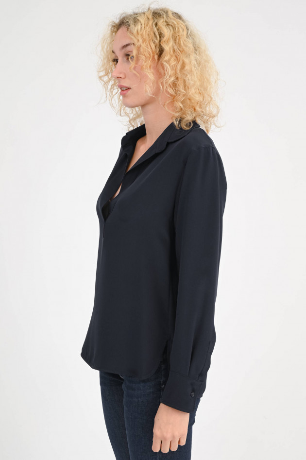 Max Mara Seidenbluse ZANZERO in Navy
