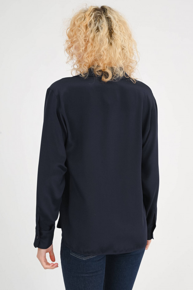 Max Mara Seidenbluse ZANZERO in Navy
