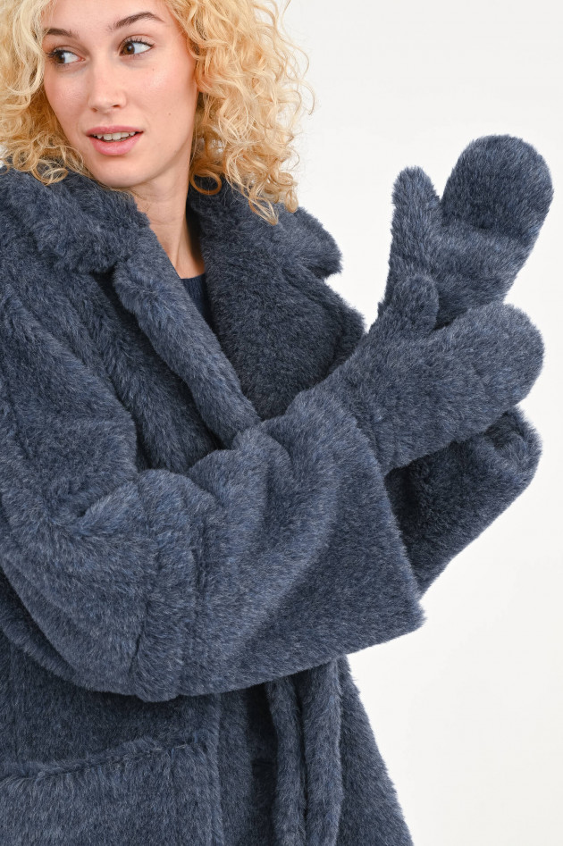Max Mara Fäustlinge OMBRATO in Dunkelblau