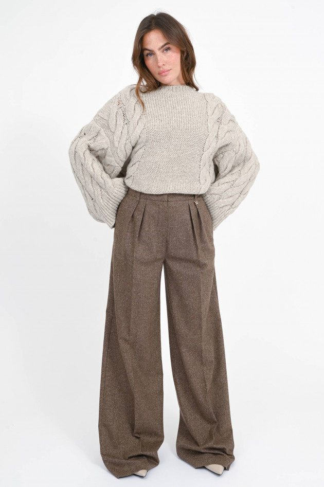 Max Mara Wide-Leg Hose BRAVA in Taback