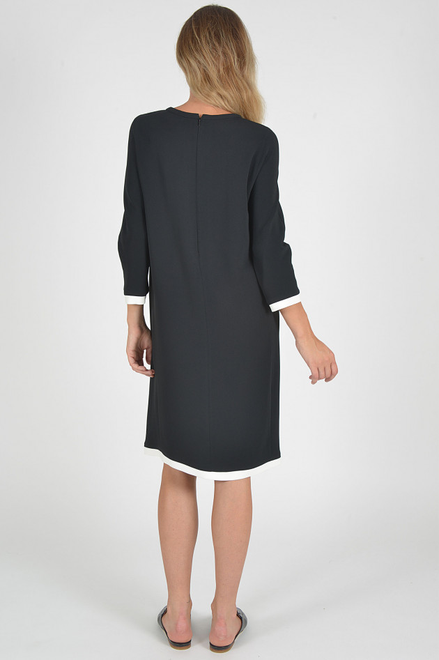 Max Mara Kleid in Schwarz/Weiß