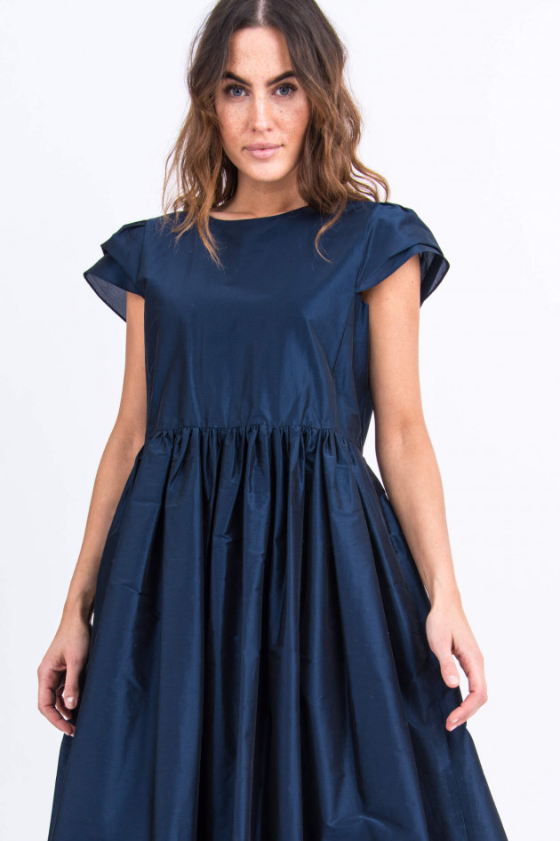 Max Mara Taftkleid mit Puffärmel in Midnight