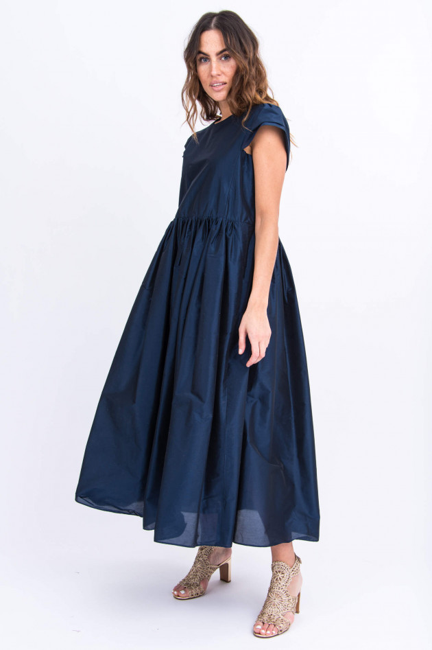 Max Mara Taftkleid mit Puffärmel in Midnight