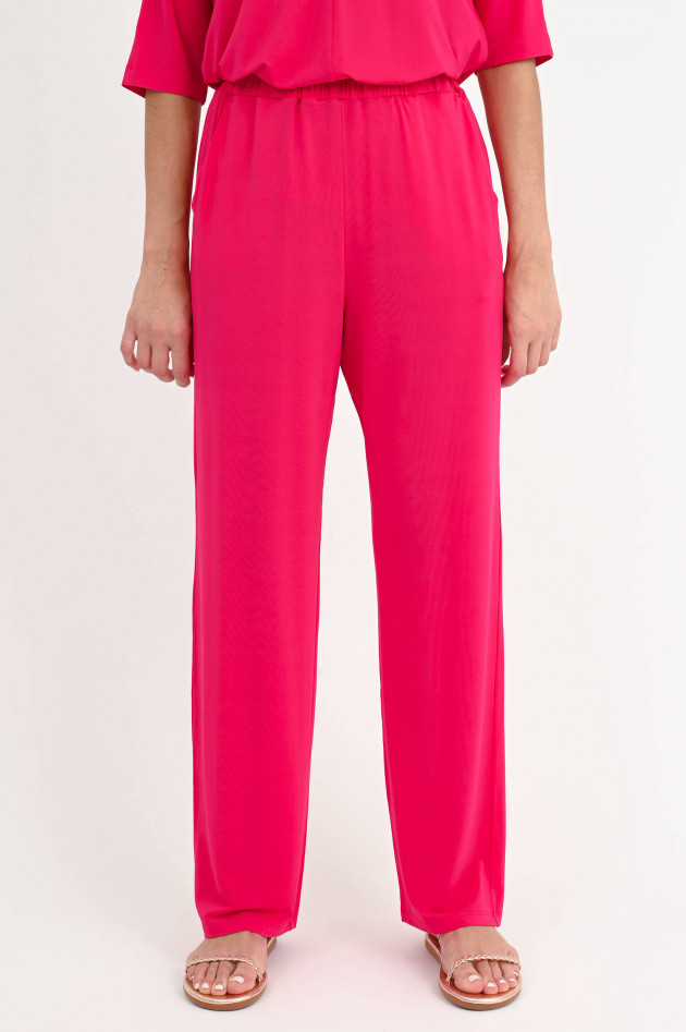 Max Mara Leisure Hose PONTILE aus Viskose in Hot Pink