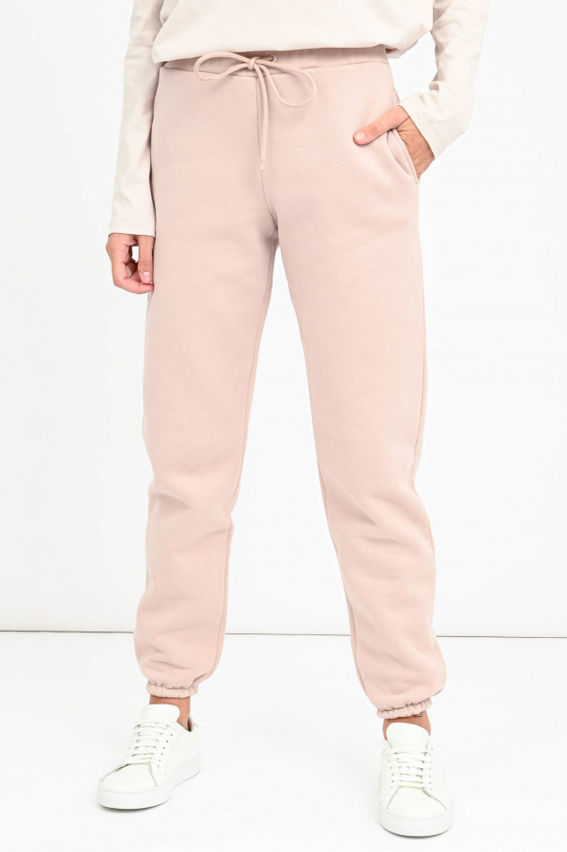 Max Mara Leisure High Waist Sweatpants VISIVO in Puder-Rosa