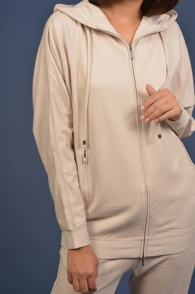 Max Mara Leisure Sweatjacke - Oversized in Hellbeige