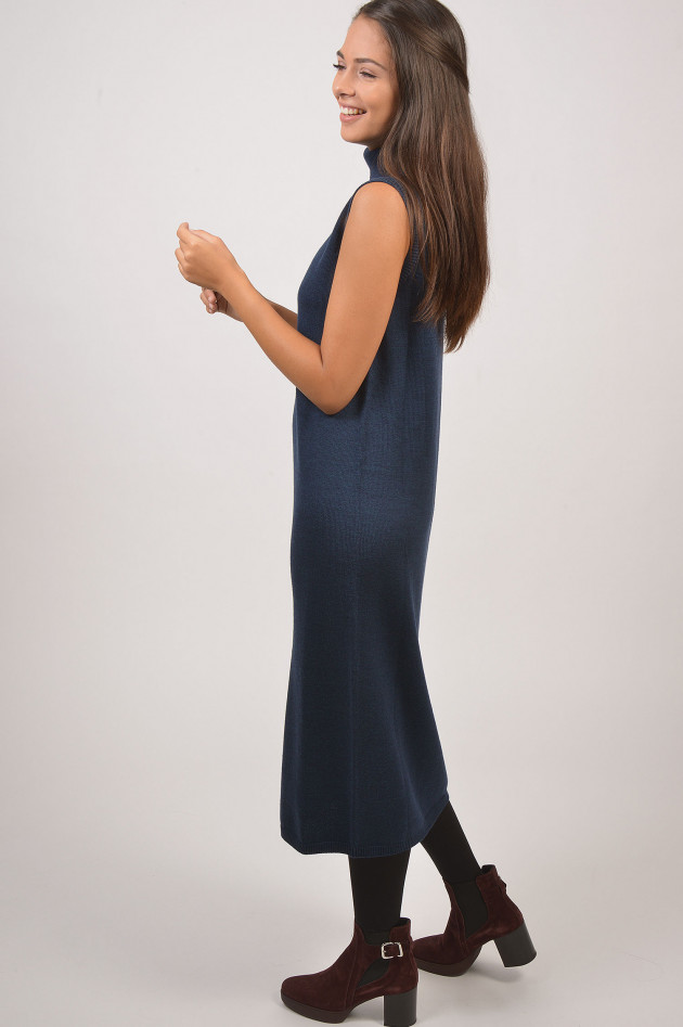 Max Mara Leisure Kleid mit Rollkragen in Navy