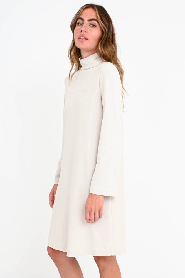 Max Mara Leisure Jerseykleid mit Turtleneck in Nude