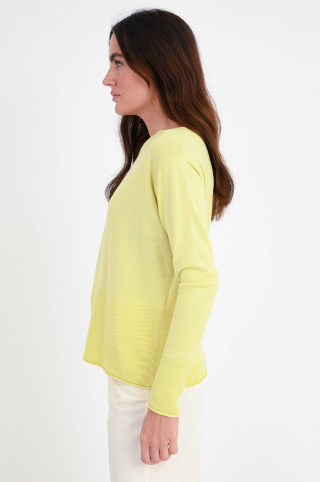 Max Mara Leisure Feinstrick Pullover PALIO in Zitronengelb