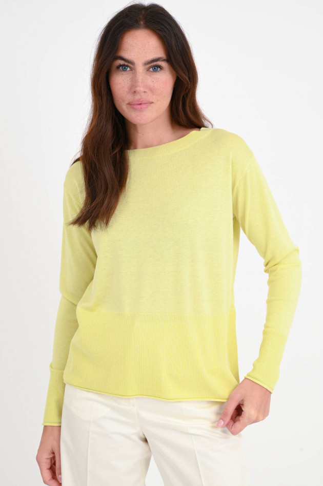 Max Mara Leisure Feinstrick Pullover PALIO in Zitronengelb