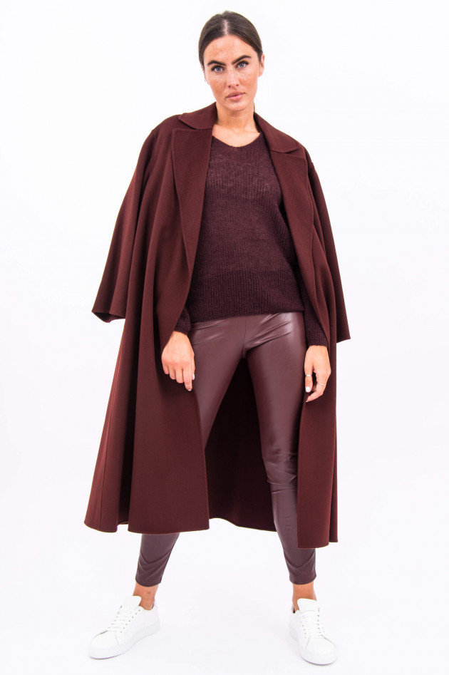 Max Mara Leisure Strick-Pullover NORD in Weinrot