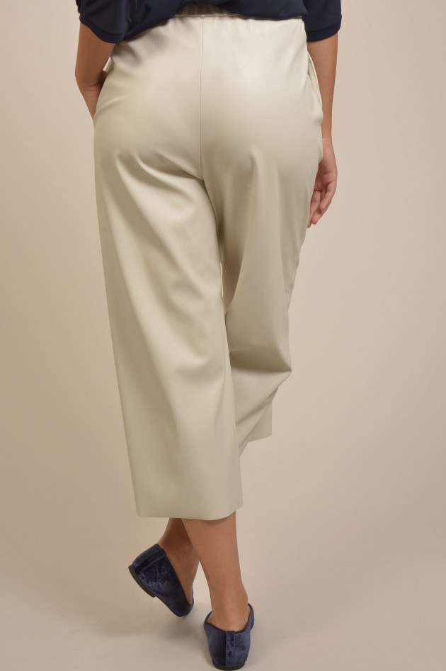 Max Mara Leisure Culotte aus Lederimitat in Beige