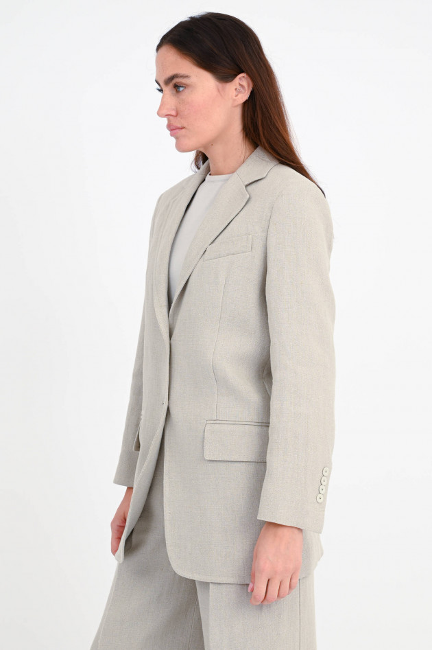 Max Mara Main Blazer ADELCHI aus Leinen in Beige