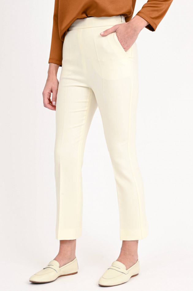 Max Mara Main Hose NEPETA aus Wolle in Creme