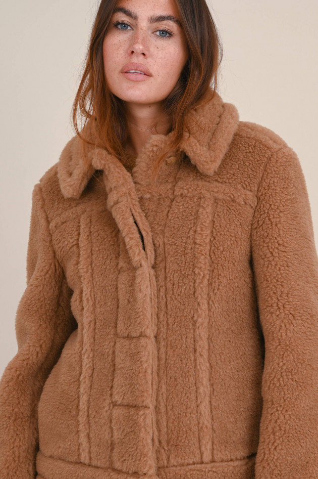 Max Mara Main Jacke TEDDINO in Braun