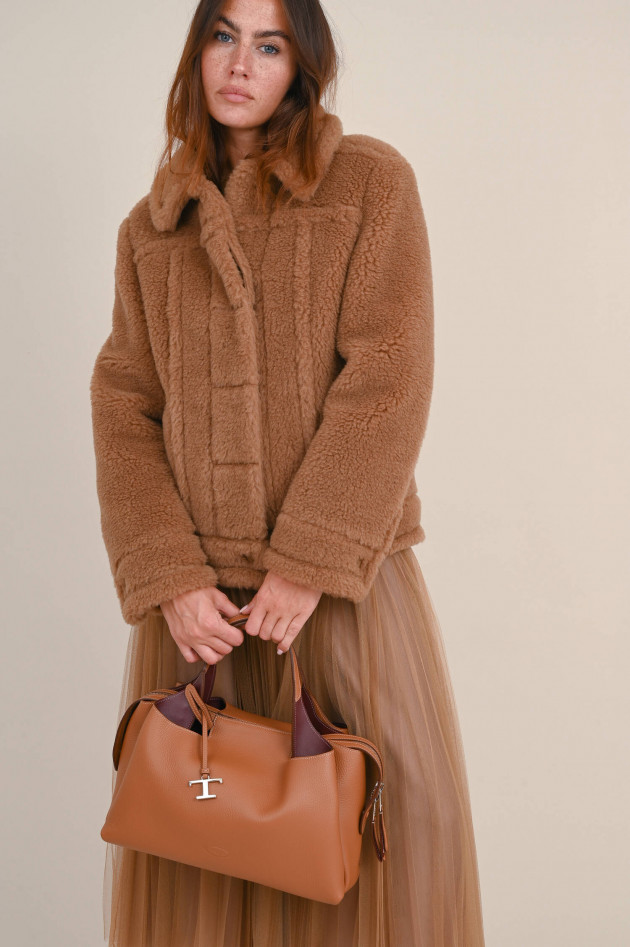 Max Mara Main Jacke TEDDINO in Braun