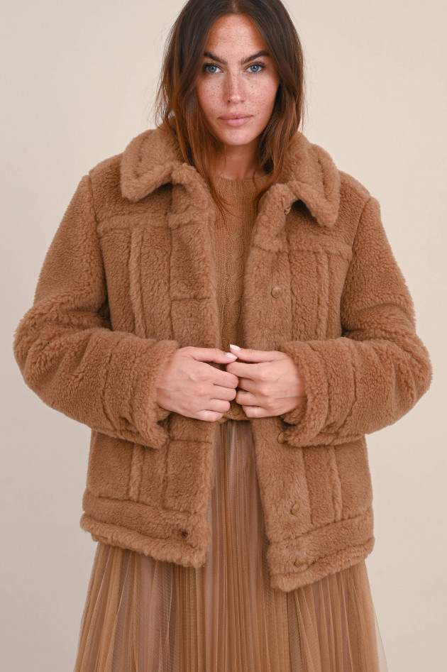 Max Mara Main Jacke TEDDINO in Braun