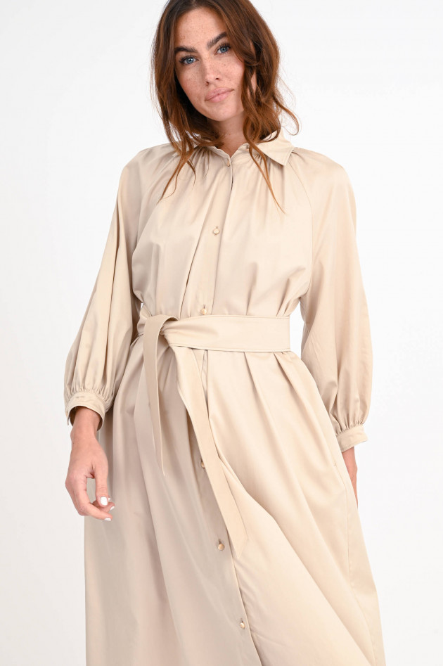 Max Mara Main Blusenkleid LEGA aus Baumwolle in Sand