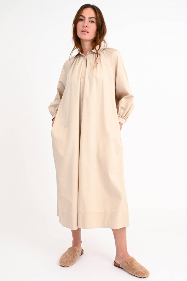 Max Mara Main Blusenkleid LEGA aus Baumwolle in Sand