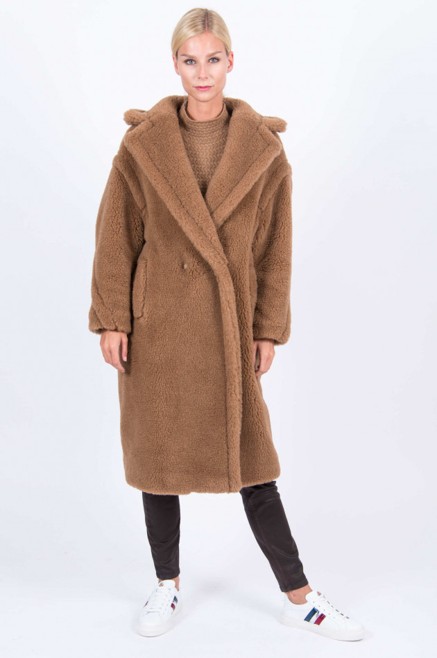 Max Mara Main Teddy-Mantel in Camel