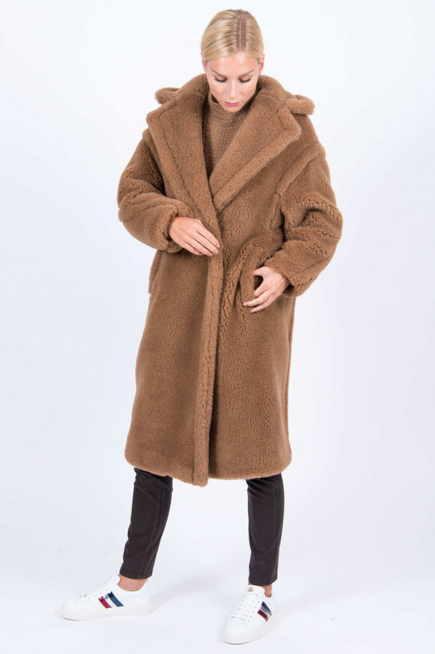 Max Mara Main Teddy-Mantel in Camel