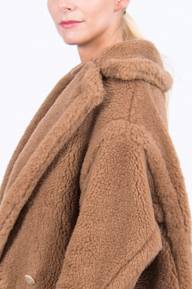 Max Mara Main Teddy-Mantel in Camel