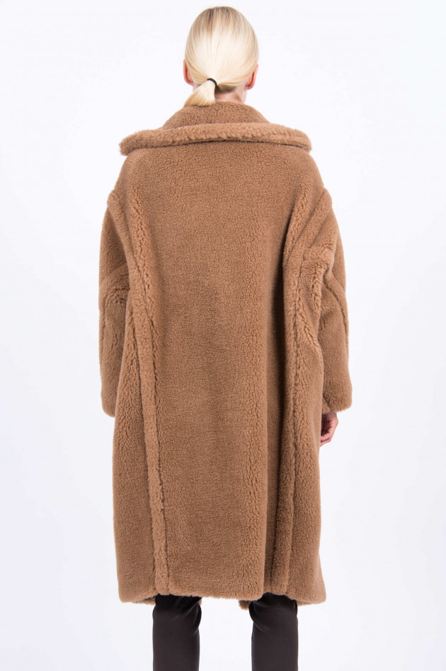 Max Mara Main Teddy-Mantel in Camel