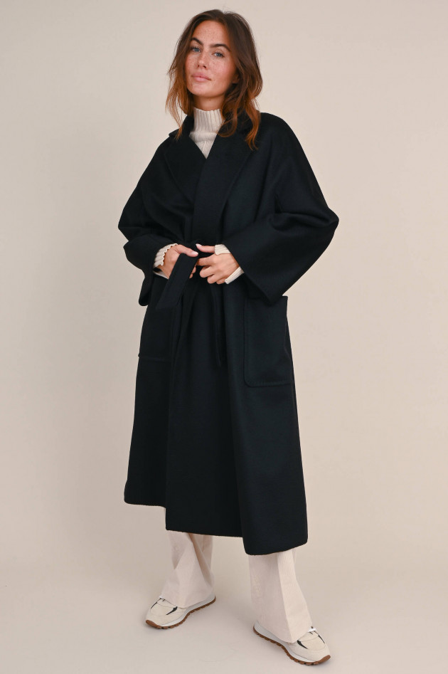 Max Mara Main Mantel OLEA aus Kamelhaar in Schwarz