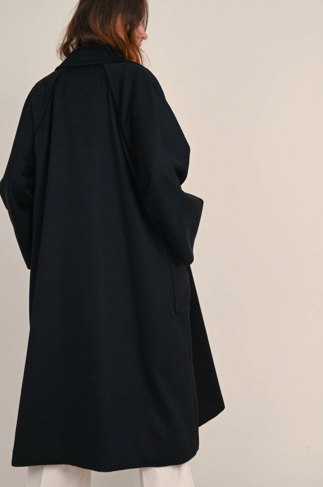 Max Mara Main Mantel OLEA aus Kamelhaar in Schwarz