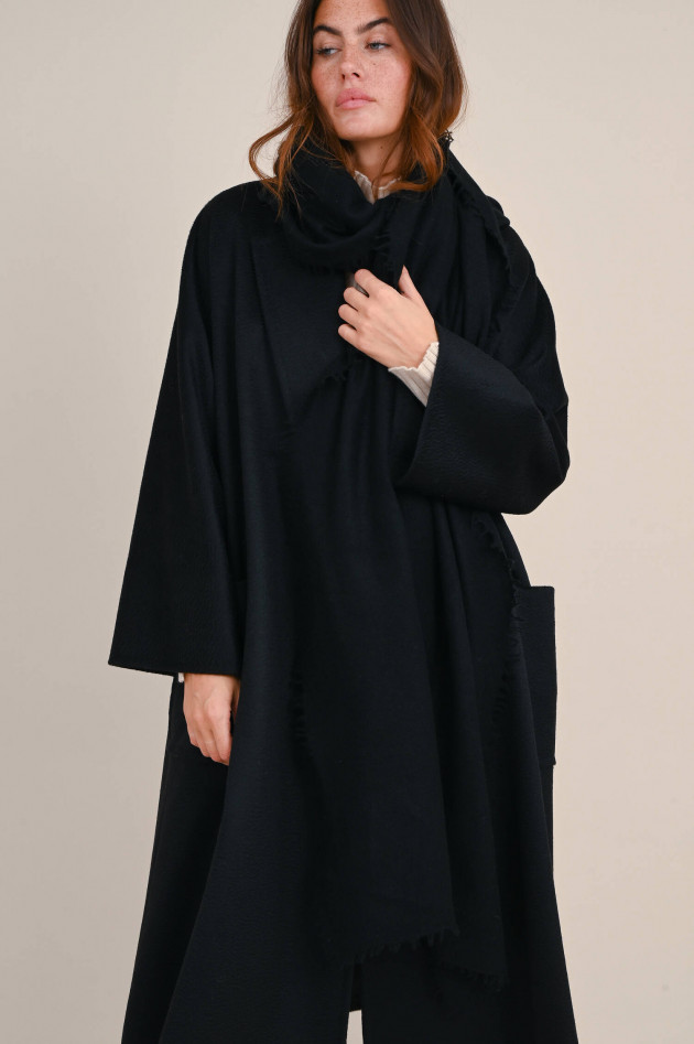 Max Mara Main Mantel OLEA aus Kamelhaar in Schwarz