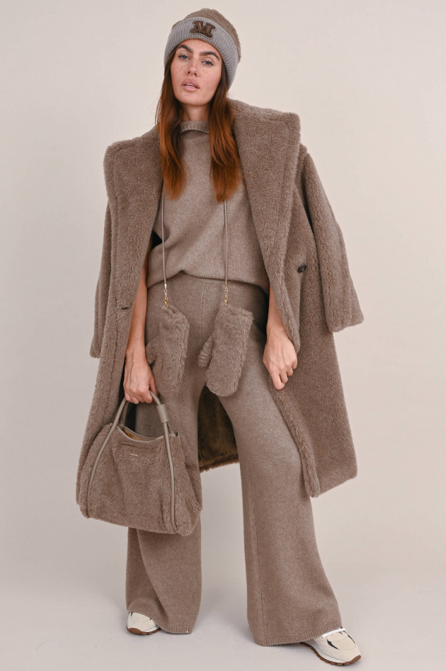 Max Mara Main Teddymantel NUEVO in Taupe