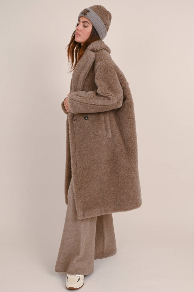 Max Mara Main Teddymantel NUEVO in Taupe