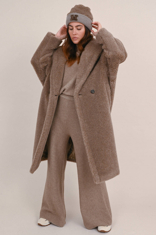 Max Mara Main Teddymantel NUEVO in Taupe
