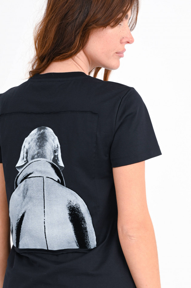 Max Mara Main T-Shirt DOG mit Print in Schwarz