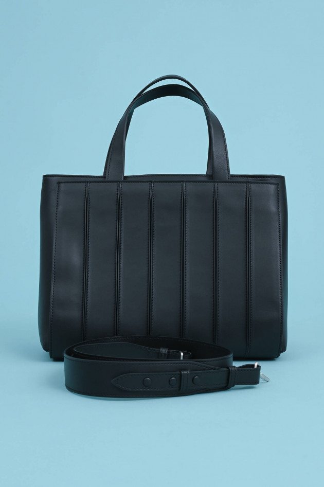 Max Mara Main Leder Tasche WHITNEY in Schwarz