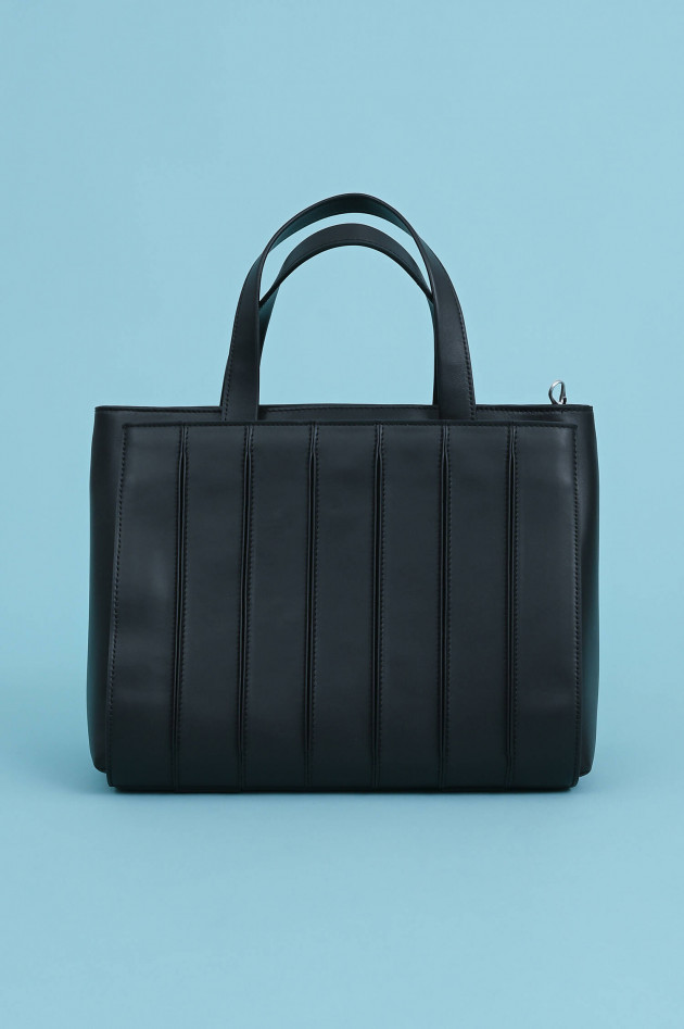 Max Mara Main Leder Tasche WHITNEY in Schwarz