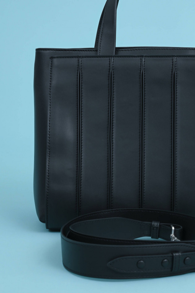 Max Mara Main Leder Tasche WHITNEY in Schwarz